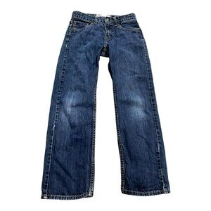 Levi’s 505 Straight Jeans, Boys Size 12, Blue Denim, Adjustable Waist, 26x26